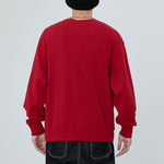 Men's Air Jordan Casual Sports Alphabet Printing Round Neck Pullover Red DA7195-677