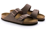 Birkenstock Arizona Birko-Flor Nubuck Sandals 'Mocha' 0151181