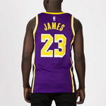 Nike Los Angeles Lakers LeBron James Statement Jersey 'Purple Yellow' CV9481-508