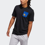 adidas Lil Stripe Pckt Cartoon Printing Basketball Sports Round Neck Short Sleeve Black GQ8377