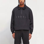 Fear of God Essentials FW20 Half Zip Sweatshirt 'Black' 0192250500211001