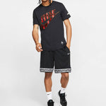 Nike Giannis Swoosh Freak Logo T-Shirt 'Black Red' CW4757-010
