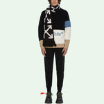 Off-White SS21 Logo Round Neck Long Sleeves Black OMHE048R21KNI0011040
