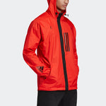 adidas W.N.D. JKT Casual Sports hooded Woven Jacket Pink Red Fluorescence DZ0051