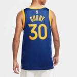 Nike NBA Team Limited Jersey SW Fan Edition Golden State Warriors Curry No. 30 2020-2021 Season Blue CW3665-401