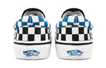 Vans Classic Slip-On Kids Blue/White/Black Checkboard VN0A4BUT2JE