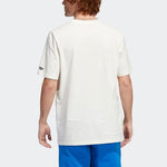 Men's adidas SS22 Pattern Printing Round Neck Short Sleeve White T-Shirt HM9247