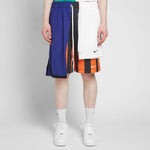 Men's NikeLab Collection Splicing Basketball Shorts Contrasting Colors 'White Navy Orange' AR5860-010