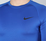 Men's Nike Pro Training Tight Short Sleeve Blue T-Shirt BV5632-480