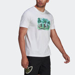 adidas originals Character Pattern Printing Round Neck Short Sleeve White HE4717