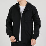 adidas Th Htt Peach Sports hooded Windproof Jacket Black GM4420