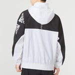 adidas Fi Bp2 Wvjk Contrasting Colors Logo Athleisure Casual Sports hooded Woven Jacket White HE7430