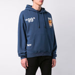 Off-White MENS Summer Over Popover Hoody Blue OMBB037R19B970093088