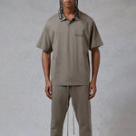 Fear of God Essentials FW20 Logo Polo Shirt 'Taupe' FOG-FW20-212
