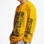 Men's Nike ACG Outdoor Sports Printing Round Neck Pullover Yellow BQ7205-728