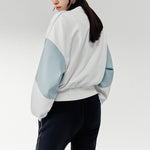 (WMNS) Fila Sports Contrasting Colors Stand Collar Pullover Half Zipper Hoodie White T11W043205F-WT
