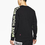 Nike MENS Sports Casual Letter Print Crew-neck Black DA0630-010