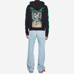 Off-White Graphic Print Cotton Zipped For Men Black OMBE001R20E300141088