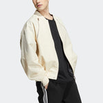 adidas originals Zipper Jkt Solid Color Casual Sports Jacket Beige HL6493