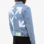 Off-White Arrow Twist Denim Jacket 'Cobalt Blue/White' OMYE067R21DEN0024701