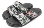 (WMNS) Nike Benassi Duo Ultra Slide 'Black Green Pink' 819717-003
