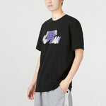 Air Jordan Alphabet Large Logo Pattern Printing Round Neck Casual Short Sleeve Black DM1449-010
