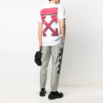 Off-White SS21 Back Arrow Logo Printing Round Neck Pullover Short Sleeve White OMAA027R21JER0030125