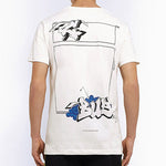 Off-White Graffiti Printing Short Sleeve White OMAA027R191850060288