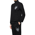 Y-3 Unisex Track Top Long Sleeves Stand Collar Jacket Black FP8906