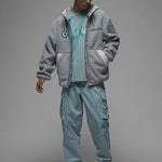 Air Jordan Brand Patch Zipper Hoodie Men's Light Blue FB1908-077