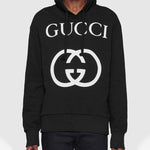 Gucci Hoodies Interlocking G 'Black White' 475374-X3Q25-1289