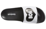 Reebok Classic Slide Soft Sole Cozy Flat Heel Sports Slippers Black White EF8149