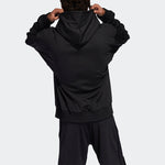 Men's adidas LD WNTR HD Small Logo Basketball Hooded Sports Black GD6858