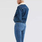Levis Imitation Lamb Wool Denim Jacket Blue 36136-0013