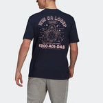 adidas Psychic Coach M Funny Printing Sports Stylish Short Sleeve Blue GN8184