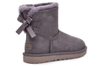 (WMNS) UGG Mini Bailey Bow II Shimmer Fleece Lined Purple 1112533-NHT