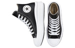 (WMNS) Converse Chuck Taylor All Star Move Platform High 'Leather - Black' A04294C