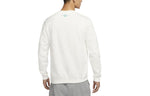 Men's Nike Logo Casual Sports Round Neck Pullover White DR7829-133