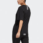 (WMNS) adidas Logo Pattern Round Neck Sports Short Sleeve Black T-Shirt H55256