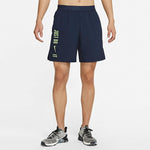 Nike Pro Dri-FIT Flex Vent Max Alphabet Printing Training Sports Shorts Obsidian Color Black DJ8999-453