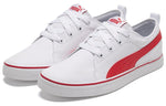 PUMA Street Retro Low Top Casual Skate Shoes Unisex White Red 367928-02