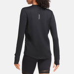 (WMNS) Nike Sports Running Round Neck Solid Color Long Sleeves Black T-Shirt CU3278-010