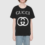 Gucci OFF-WHITE Cotton Oversize With Interlocking G Black 493117-X3Q35-1289