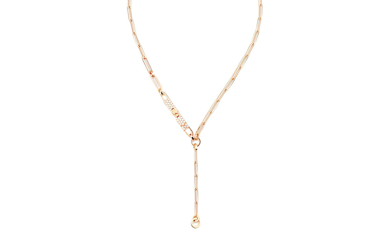 HERMES Kelly Necklaces Women's Gold