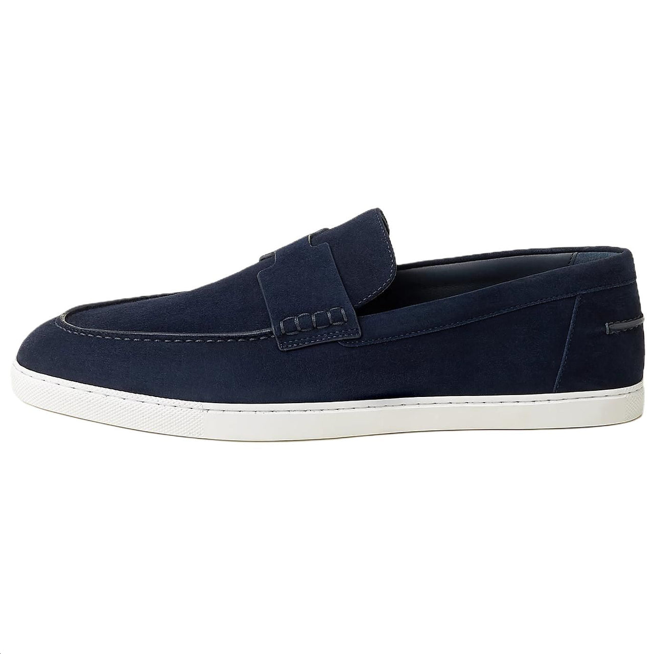 HERMES Job Loafers Men's Dark Blue