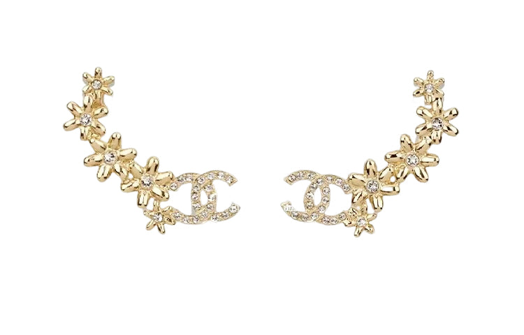CHANEL Earrings Women's Gold