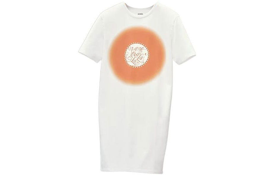HERMES Short Sleeved Dress Women's White
