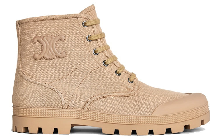 CELINE Ankle Boots Men's Light Brown