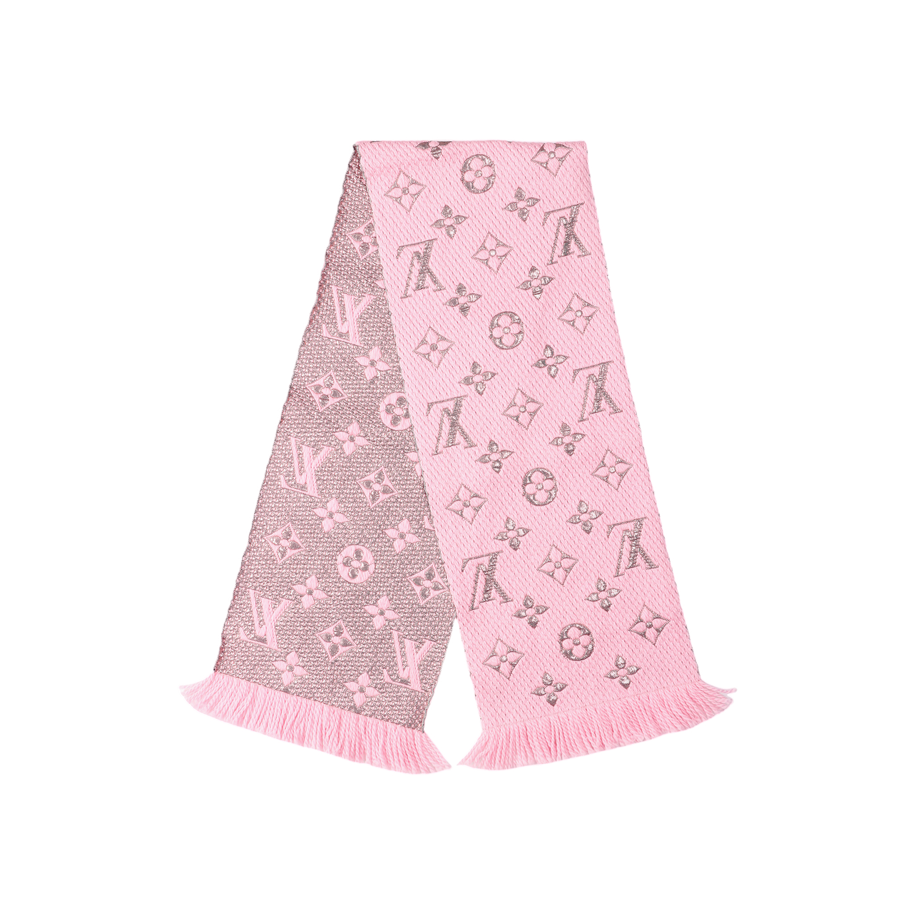 LOUIS VUITTON Wool Scarves Unisex Ballet Pink