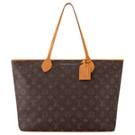 LOUIS VUITTON Cow Leather Tote Bag Shopping Bag Shoulder Bags Men's Brown